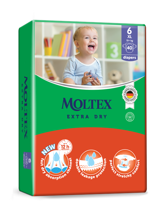 MOLTEX Extra Dry XL autiņbiksītes, 40 gab. - 1