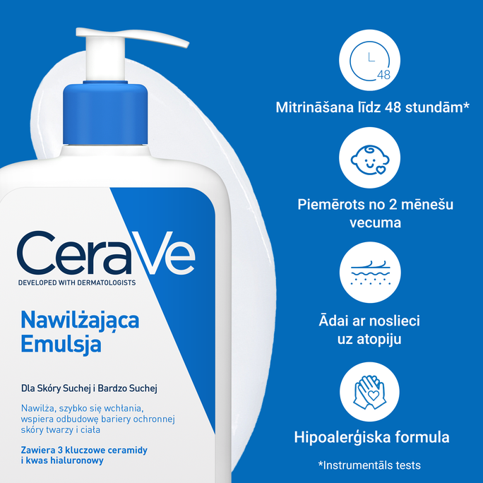 CERAVE Moisturizing (refill) ķermeņa losjons, 473 ml - 3
