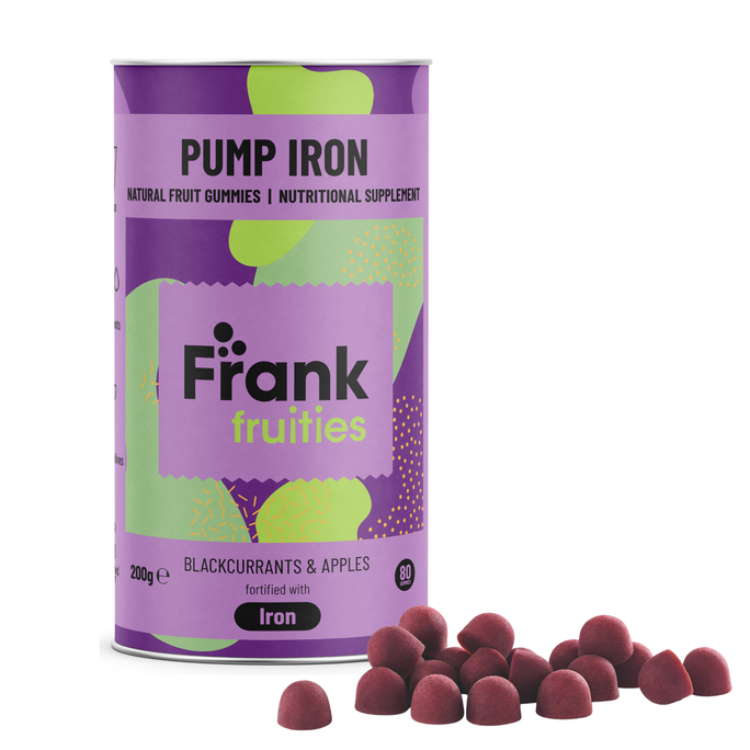 FRANK FRUITIES Pump Iron želejas konfektes, 80 gab. - 2