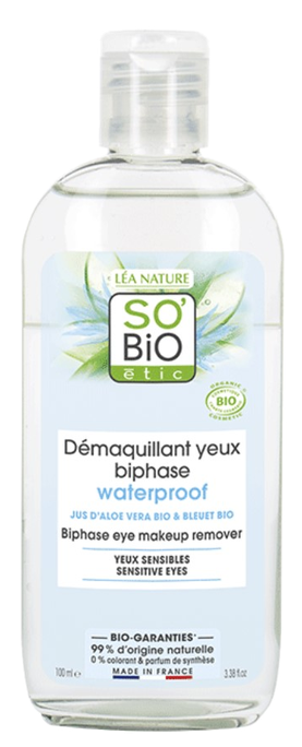 SO BIO ETIC Biphase Eye acu kosmētikas noņēmējs, 100 ml - 1