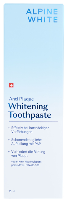 ALPINE WHITE Whitening Anti Plaque, dantis balinanti dantų pasta, 75 ml - 1