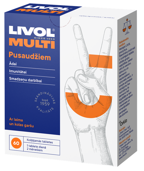 LIVOL Multi Pusaudžiem tabletes, 60 gab. - 1