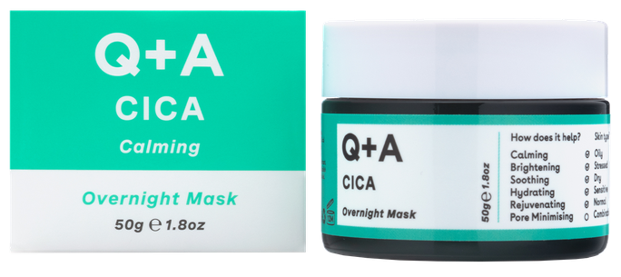 Q+A Cica Calming Overnight maska, 50 g - 1