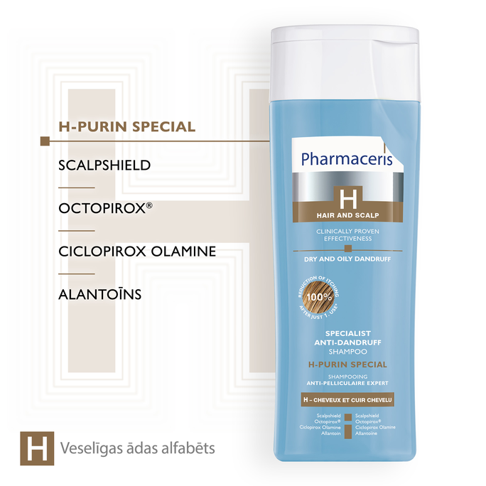 PHARMACERIS H-Purin Special šampūns, 250 ml - 3