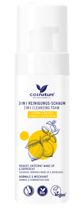 COSNATURE 3in1 Citrona un Melissas attīrošas putas, 150 ml - 1