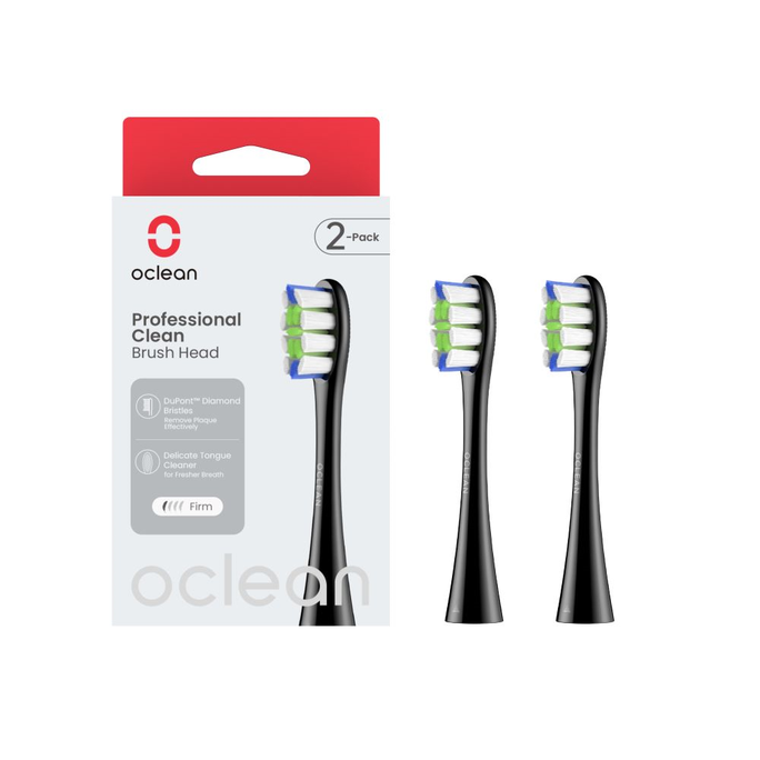 OCLEAN  Professional Clean P1C5 Black elektriskās zobu birstes uzgaļi, 2 gab. - 2