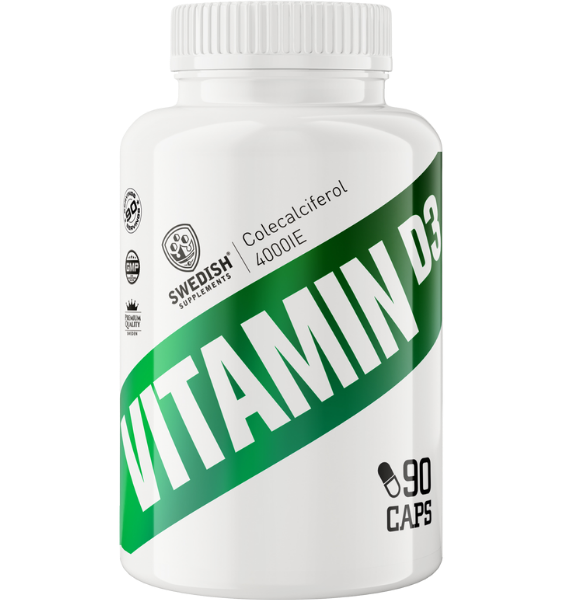 SWEDISH SUPPLEMENTS Vitamin D3 4000 IU kapsulas, 90 gab. - 1