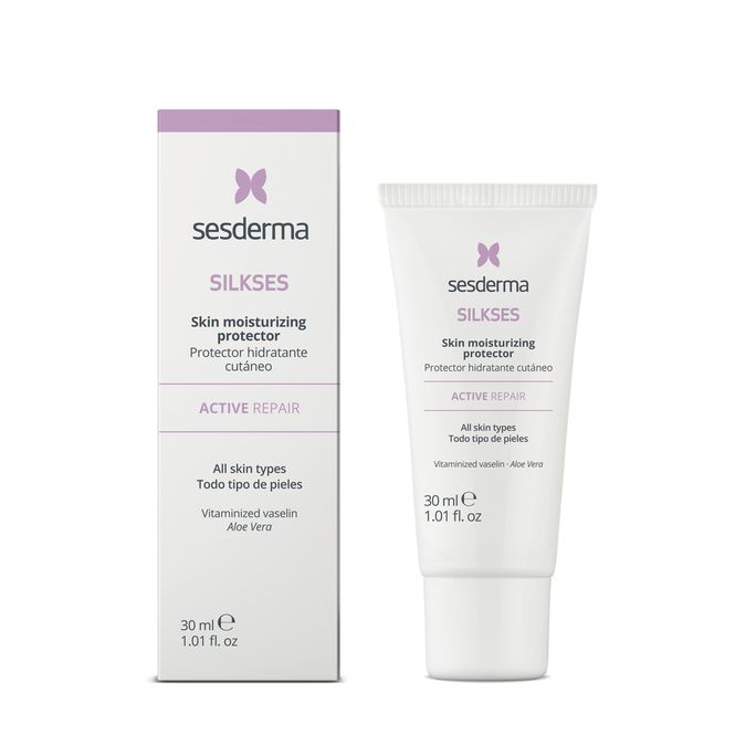 SESDERMA Silkses Skin Moisturizing Protector, drėkinantis, raminantis veido kremas, 30 ml - 2