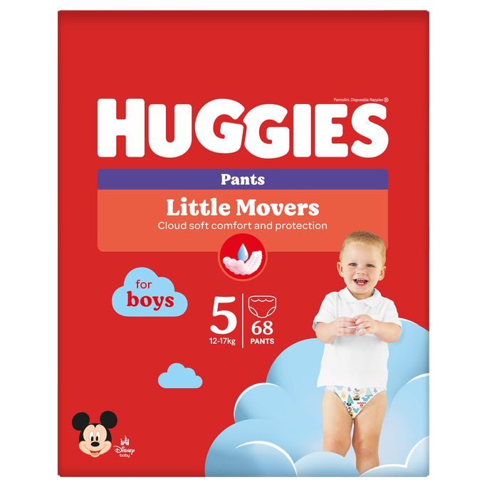 HUGGIES sauskelnės-kelnaitės, 68 vnt. - 1