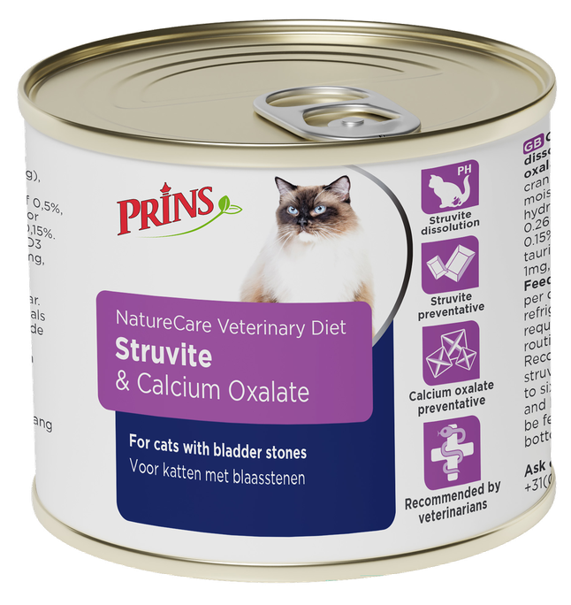 PRINS NatureCare Diet Cat Struvite &Calciumoxalate mitrā barība, 200 g - 1