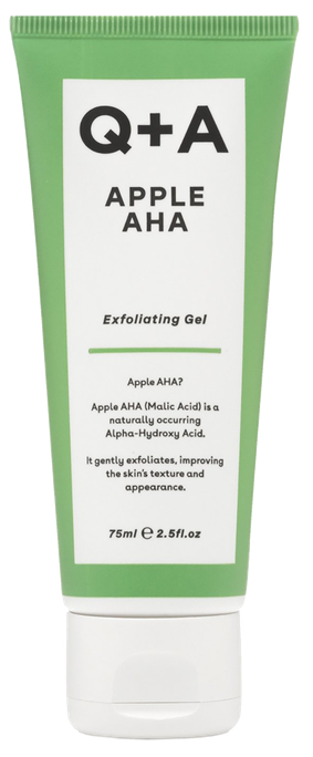 Q+A Apple AHA Exfoliating attīrošs gels, 75 ml - 1