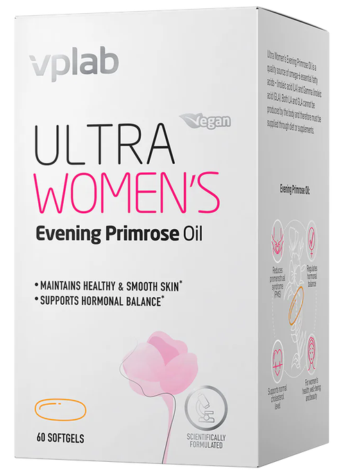 VPLAB Ultra Women's Evening Primrose mīkstās kapsulas, 60 gab. - 1