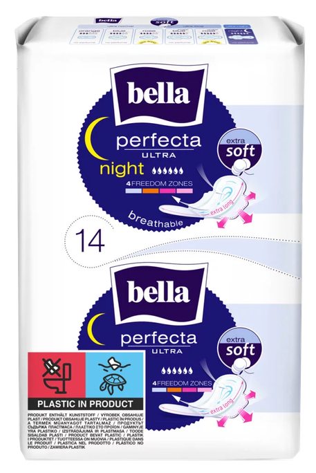 BELLA Perfecta Ultra Night higiēniskās paketes, 14 gab. - 1