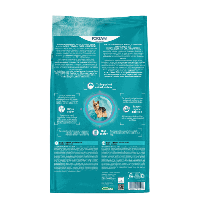 FORZA10 Maintenance Mini Adult Ar Zivīm, Suņiem sausā barība, 4 kg - 2