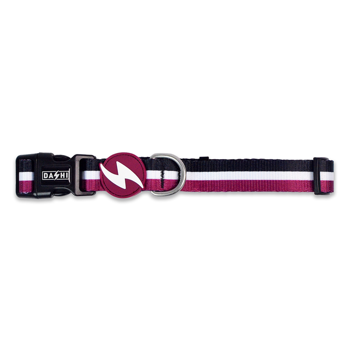 DASHI Stripes3 Purple&Black XS kakla siksna, 1 gab. - 2