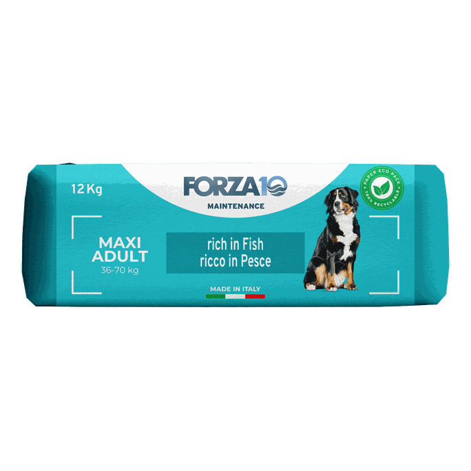 FORZA10 Maintenance Maxi Adult Ar Zivīm, Suņiem sausā barība, 12 kg - 3