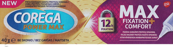 COREGA Max Fixation + Comfort fiksācijas krēms zobu protēzēm, 40 g - 1