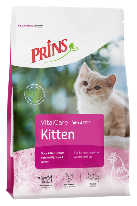 PRINS VitalCare Kitten sausā barība, 1.5 kg - 1