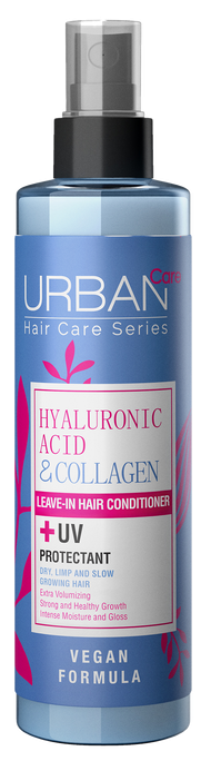 URBAN CARE Hyaluronic Acid&Collagen Leavi-In matu kondicionieris, 200 ml - 1