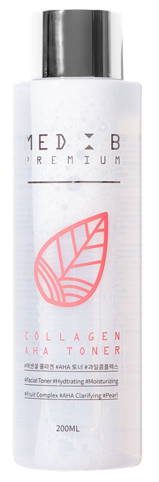 MEDB Premium Collagen AHA toniks, 200 ml - 1