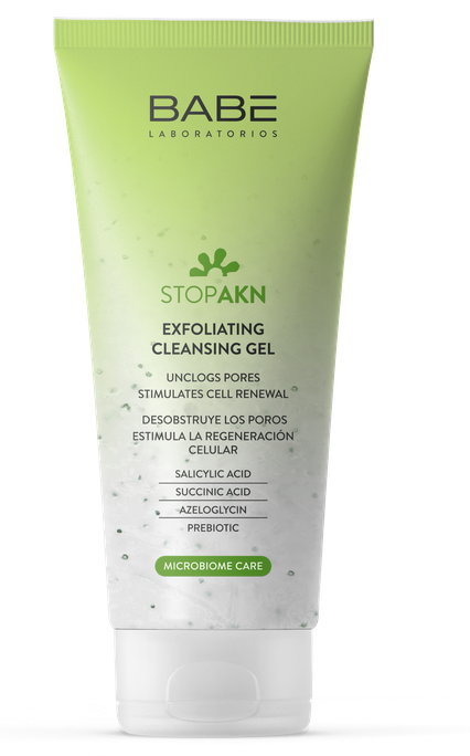 BABE AKN Exfoliating Cleansing attīrošs gels, 200 ml - 1