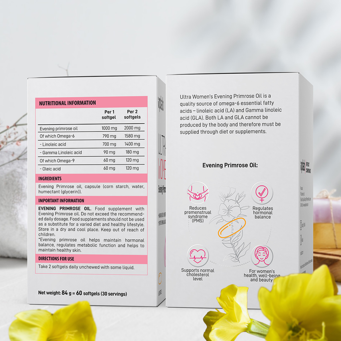 VPLAB Ultra Women's Evening Primrose mīkstās kapsulas, 60 gab. - 3