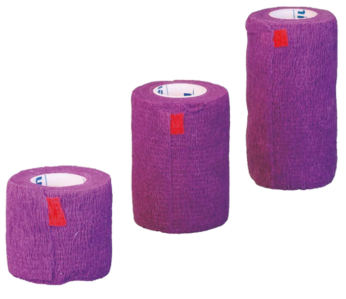GENIA Bitter Strap, Violeta, 5 cm x 4,5 m elastīga pašlīmējoša saite, 1 gab. - 1