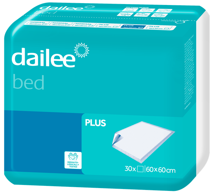 DAILEE Bed Plus 60x60 cm paladziņi, 30 gab. - 1