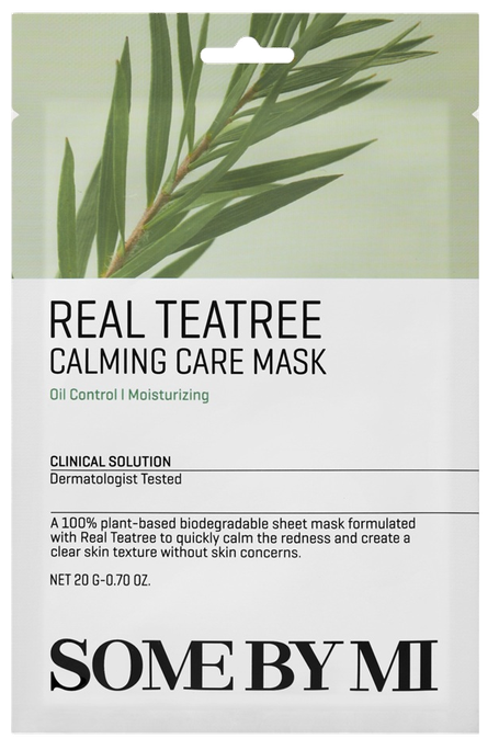 SOME BY MI Real Teatree Calming auduma sejas maska, 20 g - 1