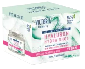 VICTORIA BEAUTY Hyaluron Hydra Shot sejas krēms, 50 ml - 2