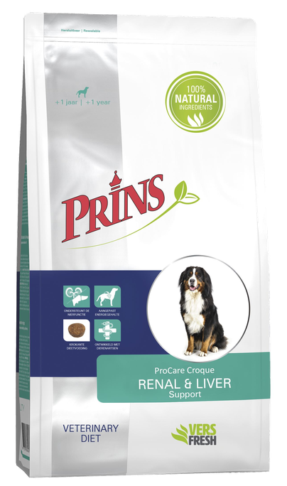 PRINS ProCare Diet Croque Renal&Liver Support sausā barība, kg - 1