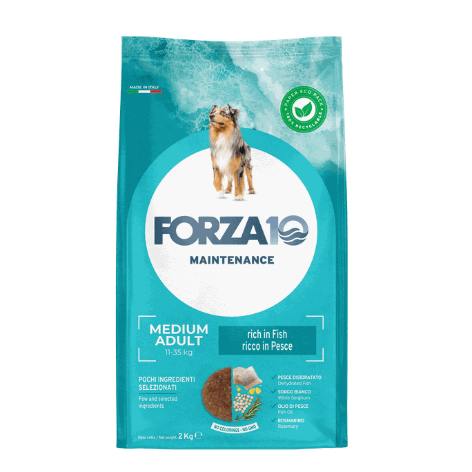 FORZA10 Maintenance Medium Adult Ar Zivīm, Suņiem sausā barība, 2 kg - 1