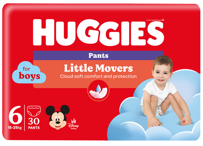 HUGGIES sauskelnės-kelnaitės, 30 vnt. - 1