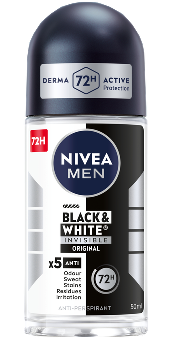 NIVEA Men Black & White Power dezodorants rullītis, 50 ml - 1