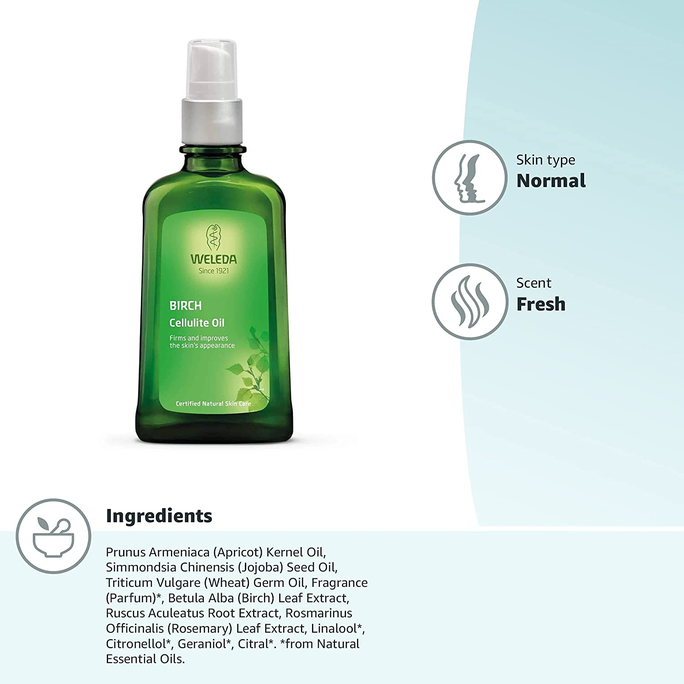 WELEDA Birch Cellulite aliejus, 100 ml - 4