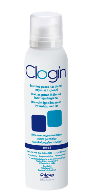 CLOGIN pH 4,5 intīmās higiēnas putas, 150 ml - 1
