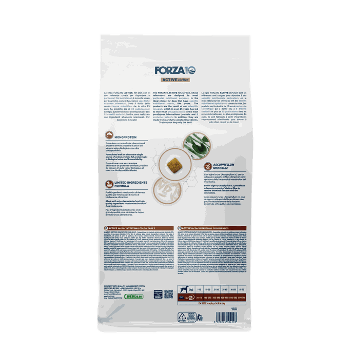 FORZA10 Active Vetdiet Intestinal Colon Fase 2, Suņiem sausā barība, 4 kg - 2