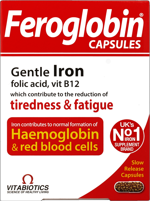 FEROGLOBIN B12 Slow Release kapsulas, 30 gab. - 1