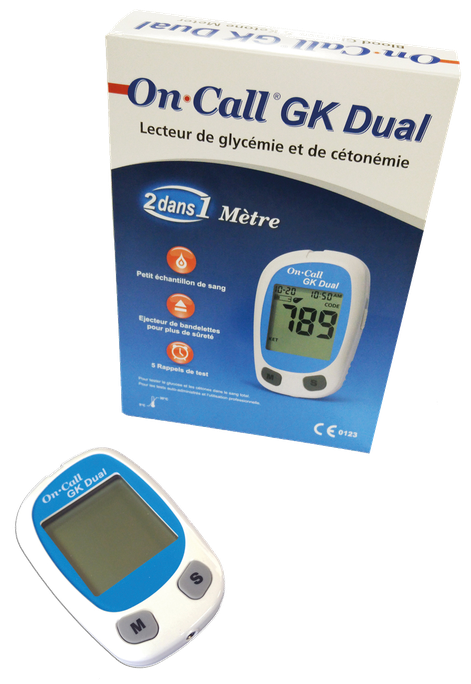 ON-CALL GK Dual Meter glikometrs, 1 gab. - 1
