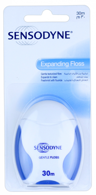 SENSODYNE Expanding 30 m zobu diegs, 1 gab. - 1