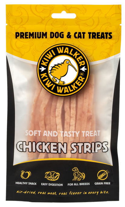 KIWI WALKER Kaltētas Mīkstās Vistas Strēmelītes kārumi, 100 g - 1