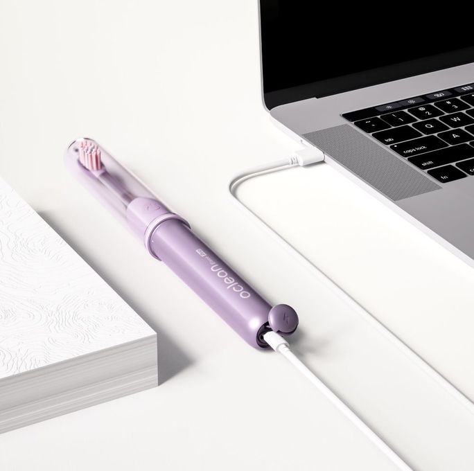 OCLEAN Ease Pro Purple elektriskā zobu birste, 1 gab. - 4