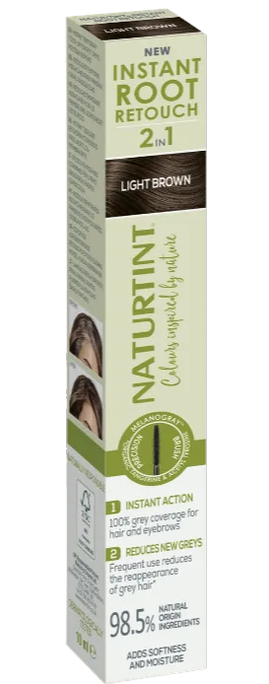 NATURTINT Root And Brow Mascara Light Brown matu krāsa, 10 ml - 1