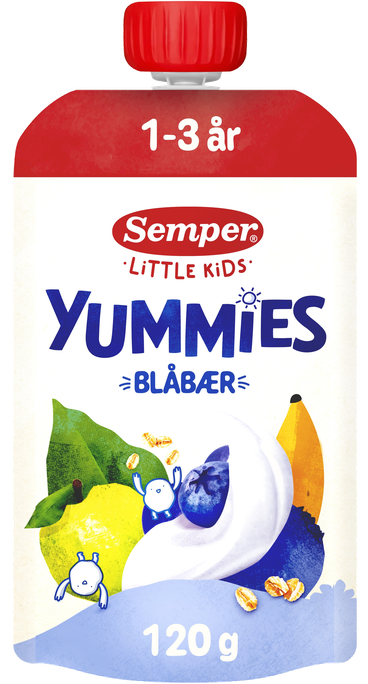 SEMPER Yummies Melleņu (no 12 mēnešiem) smūtijs, 120 g - 1