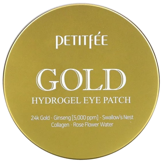 PETITFEE Gold Hydrogel acu spilventiņi, 60 gab. - 1
