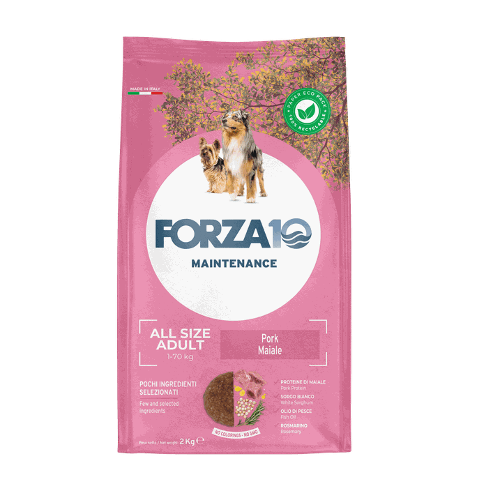 FORZA10 Maintenance Adult All Size Ar Cūku, Suņiem sausā barība, 2 kg - 1