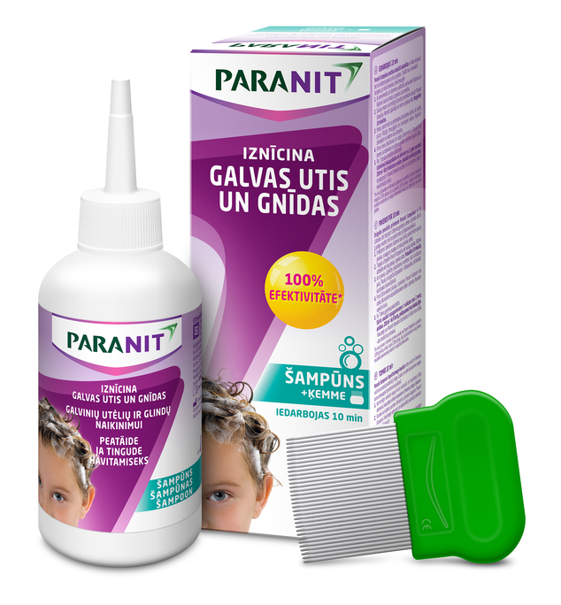 PARANIT nuo galvos utėlių ir glindų šampūnas, 200 ml - 3