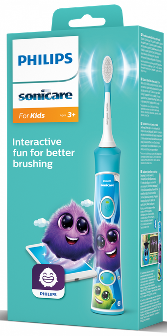 PHILIPS Sonicare KIDS (zila) HX6322/04 elektriskā zobu birste, 1 gab. - 1