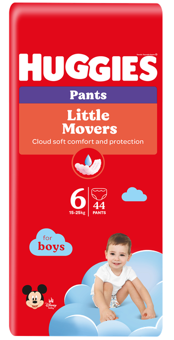 HUGGIES Pants Mega Pack 6 pull-up for boys, 15-25kg biksītes, 44 gab. - 1