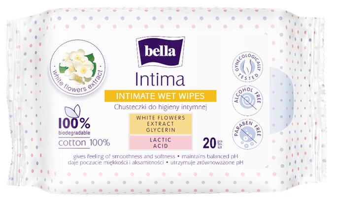 BELLA Intima mitrās salvetes, 20 gab. - 1